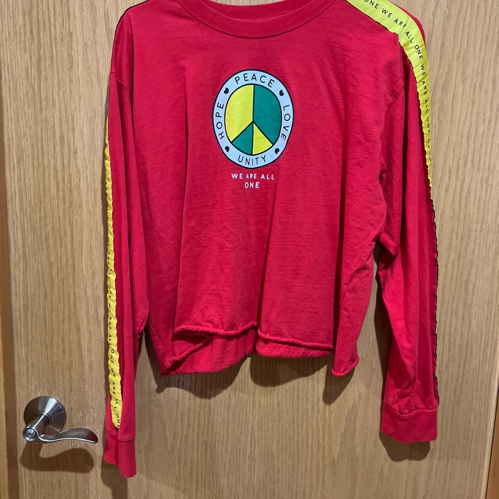 Long-Sleeved Crop Top Equality LGBTQIA+ Top